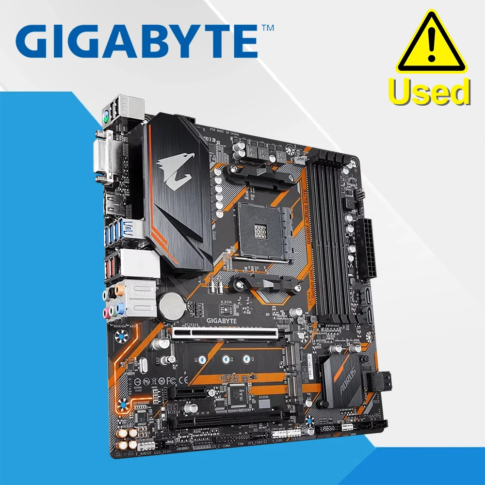 Gigabyte GA B450M AORUS ELITE AMD B450 /4-DDR4 DIMM /M.2 /USB3.1 /Micro-ATX /New / Max-64G Double Channel AM4 Motherboard