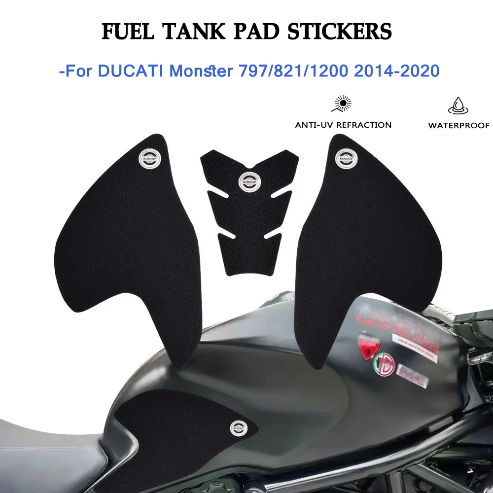 

New Motorcycle Fuel Tank Protection Stickers Pads Non-scratch Decal Waterproof Kit Fit For Ducati Monster 797 821 1200 2014-2020