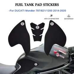 New Motorcycle Fuel Tank Protection Stickers Pads Non-scratch Decal Waterproof Kit Fit For Ducati Monster 797 821 1200 2014-2020