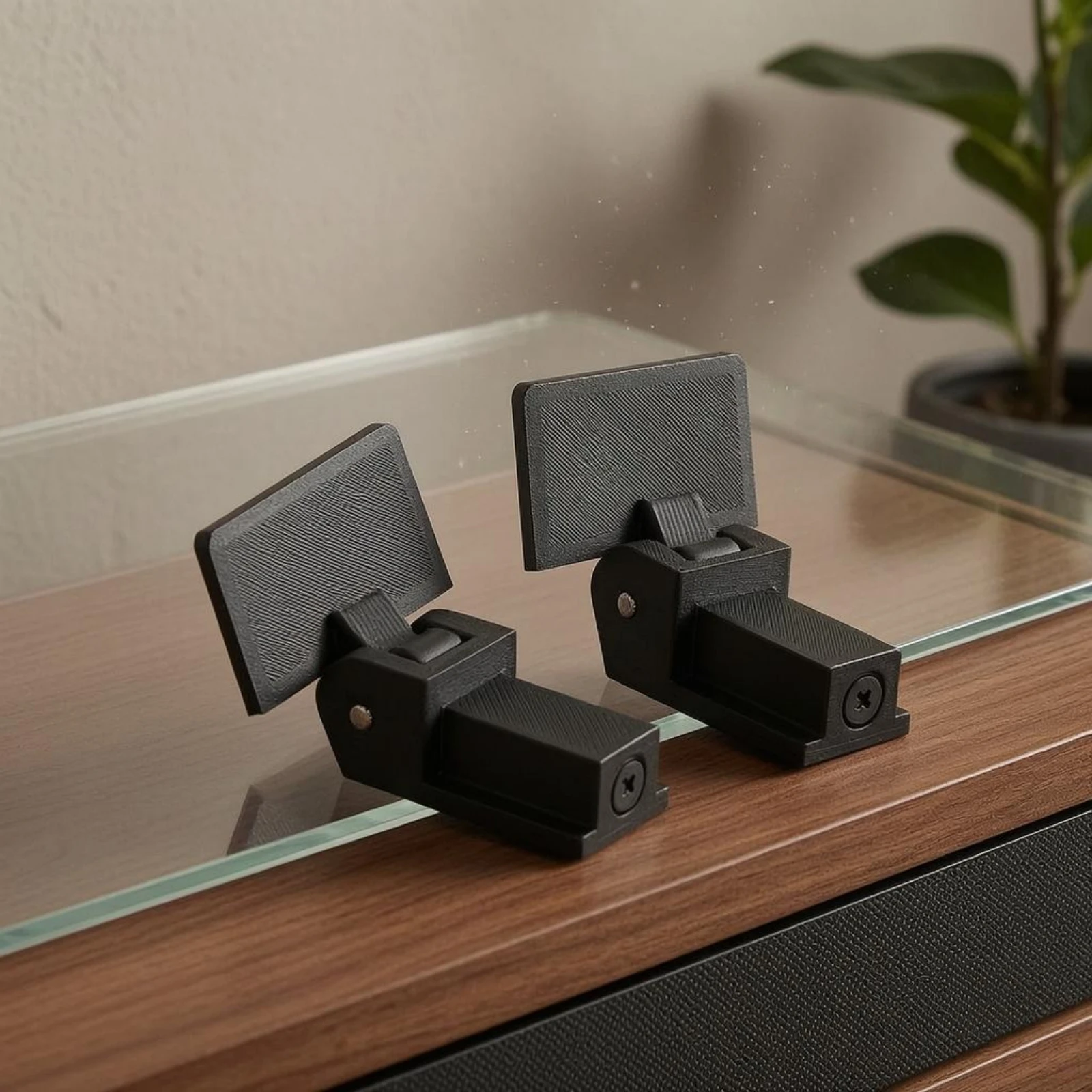 2 Pieces Dust Cover Hinge Mounting Holes Vinyl Player Cover Hinge