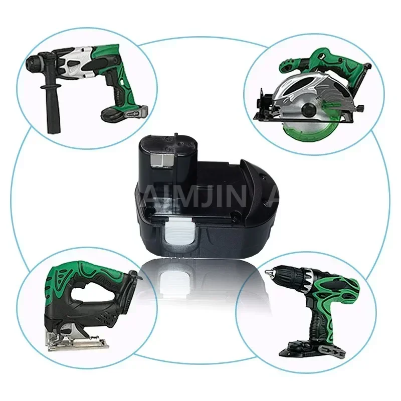 2025 18V Ni-CD 4.8Ah Replacement Battery For Hitachi Power Tool Drill EB1820 EB1812 EB1814 BCC1815 EB1830H EB1833X EB18B