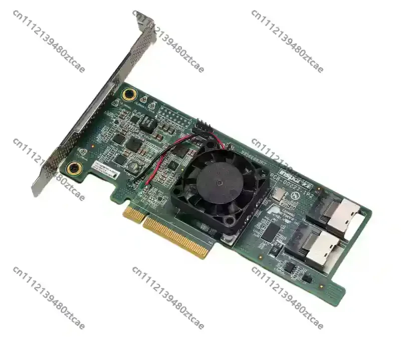 6G SAS HBA Pass Through Card With Cooling Fan SFF-8087 Port New Firmware IT Mode Server Storage Adapter