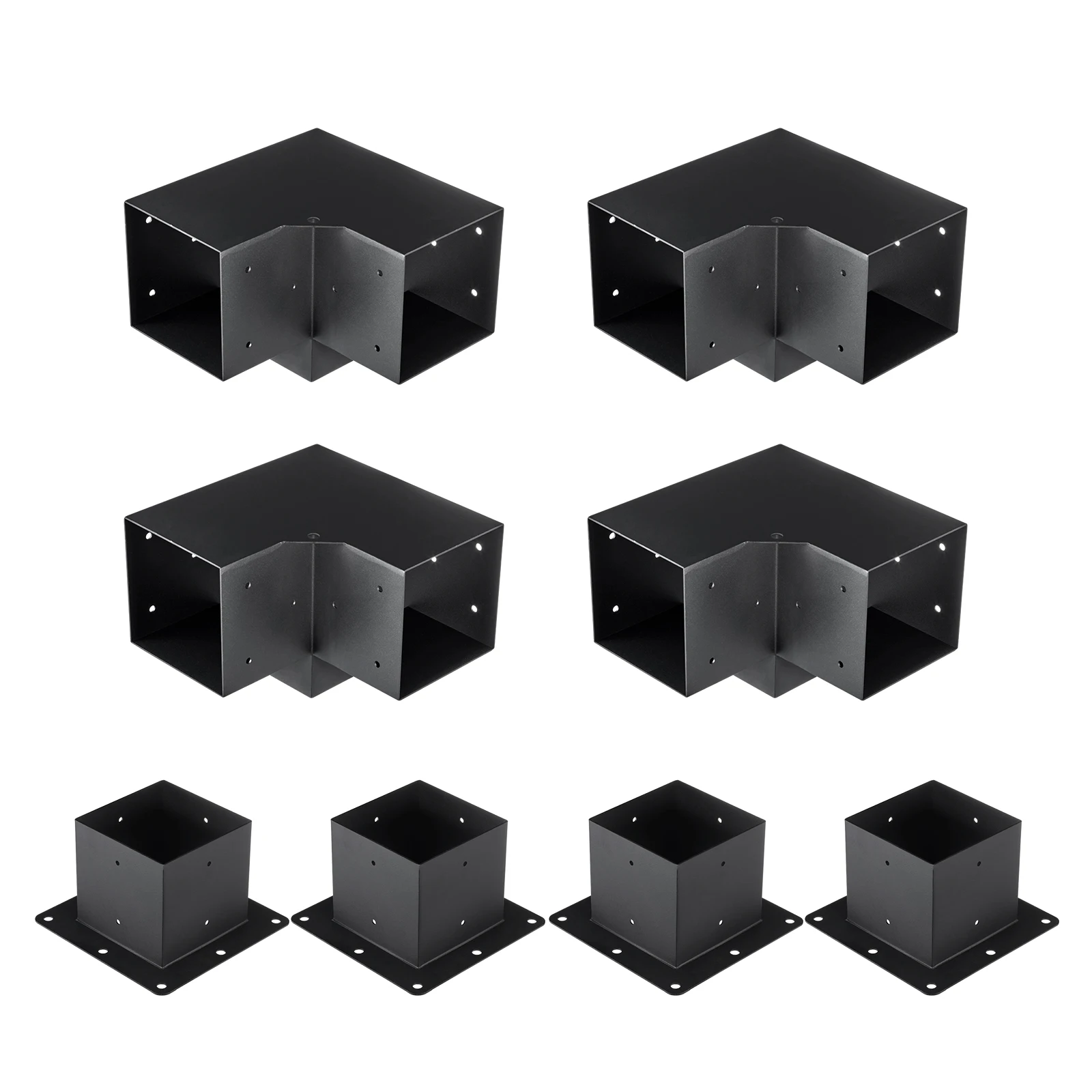 

Pergola Bracket Kit Heavy Duty Corner Bracket Woodworks DIY Post Base Kit Easy Installation Wooden Beams
