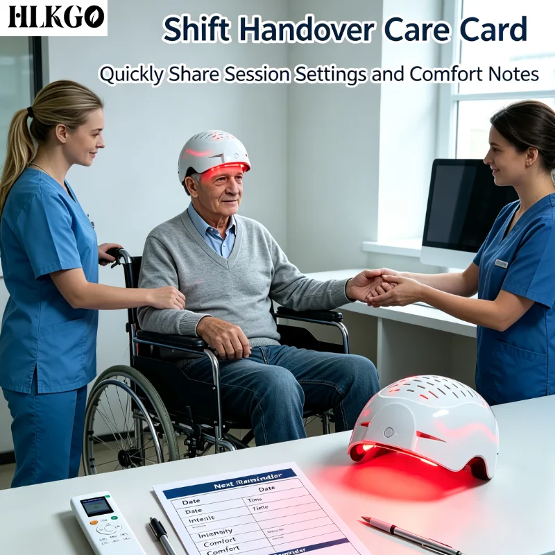 810nm 1070nm Dual Wavelength PBM Helmet 436 Diodes for Elderly Brain Health NIR Light Therapy Gift Home Device