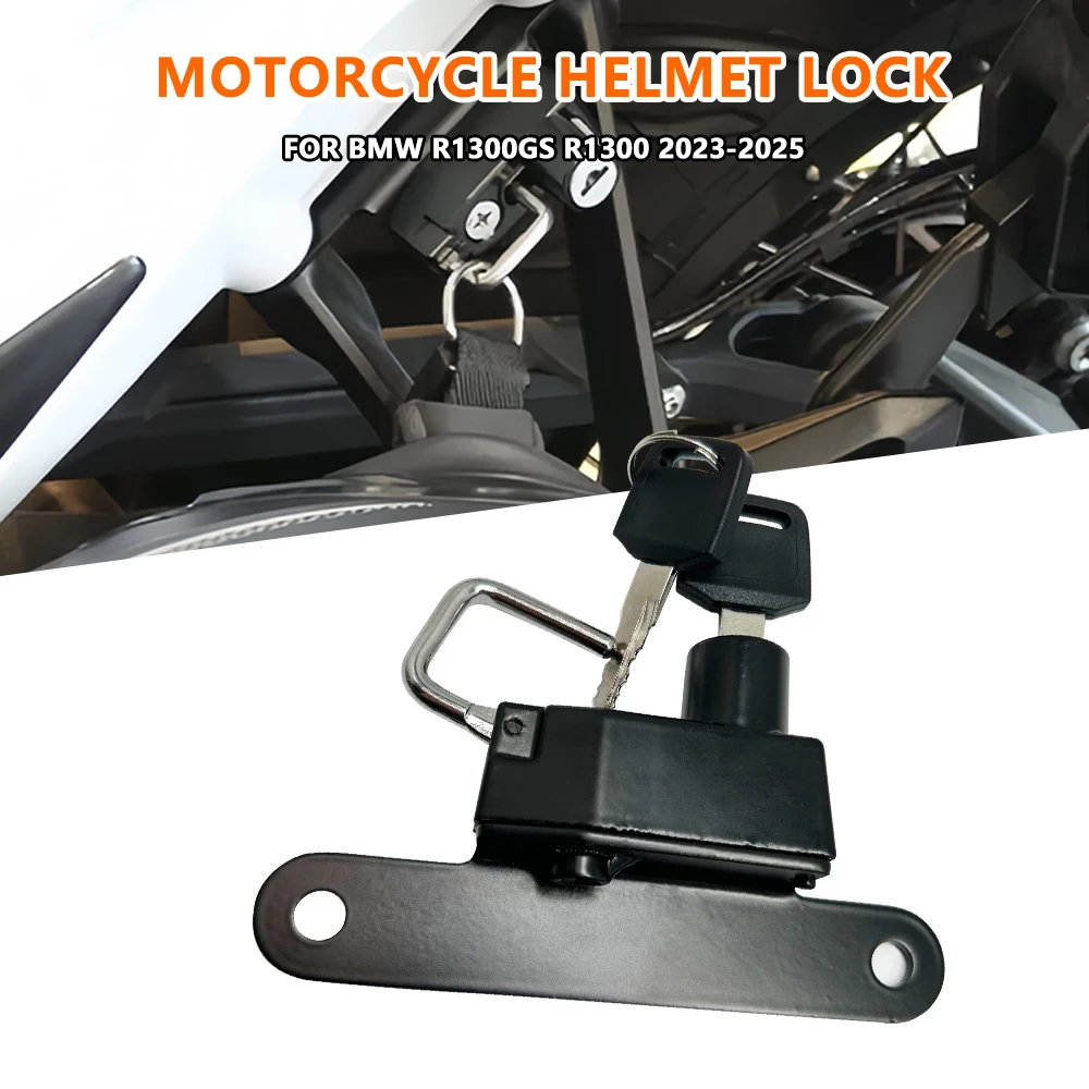 

2025 New For BMW R1300GS R 1300 R1300 GS 2023-2025 Motorcycle Accessories Helmet Lock Side Anti-theft Security with 2 Keys