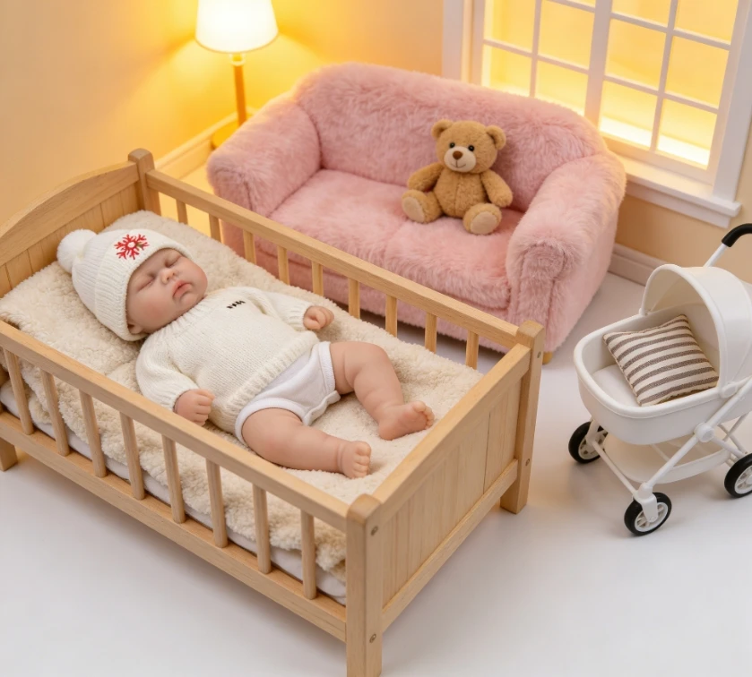 

NPK 12'' Solid Super Soft Elastic Silicone Reborn Pickle with Hand Painting 3D Skin Collectible Lifelike Art Doll