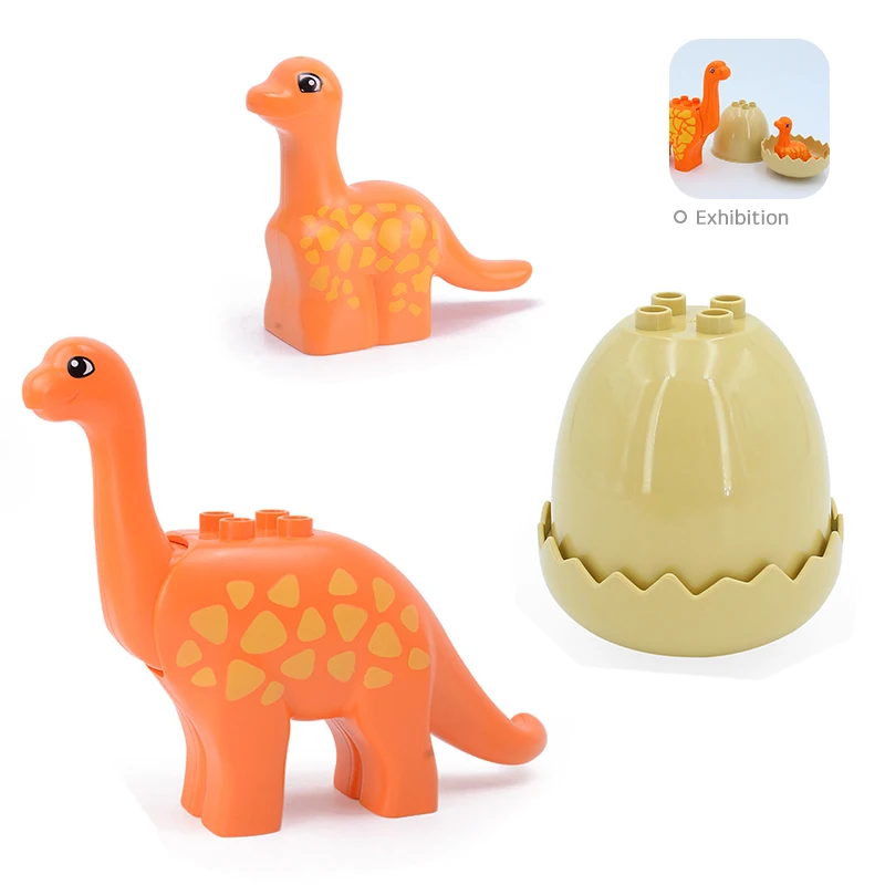 Tier-Buchstaben-Bausteine Bär Panda Elefant Giraffe Schaf Huhn Kompatibel mit Duplo Lernspielzeug Kindergeschenk – Detail 4