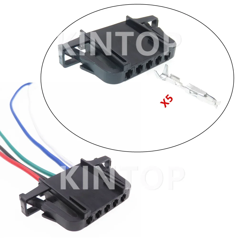 

1 Set 5 Pins AC Assembly Auto Accessories 3B0972705 Car Unsealed Socket With Wires 3B0 972 705 Auto Wire Socket For VW Audi