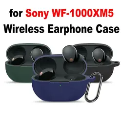 Silicone Headphone Cover For Sony WF-1000XM5 Wireless Earbuds Case Shockproof Bluetooth Earphone Protector Soft Headset Shell