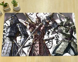 YuGiOh Playmat Six Samurai Shi En TCG CCG Board Game Mat Trading Card Game Mat Anime Mouse Pad Custom Rubber Desk Mat Zone & Bag