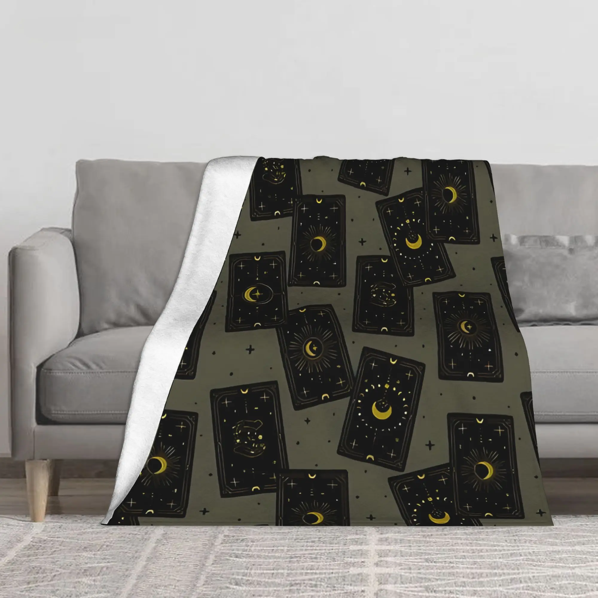 1PC Tarot Cards Blanket Throw Super Cosy Plush Living Room Sofa