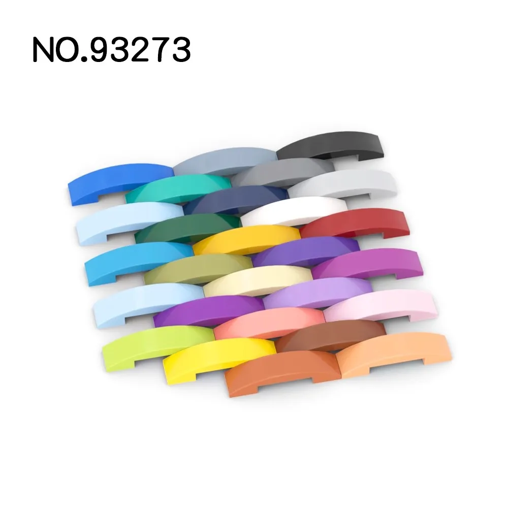 20pcs MOC Parts 93273 Slope Curved 4 x 1 Double Compatible Bricks DIY Assmble Building Blocks Particle Kid Puzzle Brain Toy Gift