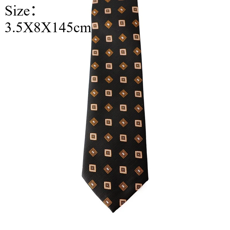 Creative Men 8CM Retro French Gentleman Necktie,Dark Green Coffee Wine Red Striped Tie,Business Professional Suit Accessory Gift