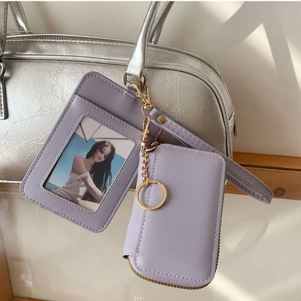 

Casual Korean Style Women Short Wallet Purse Short Clutch Card Bag Zipper Multi-function PU Leather Card Holder Women