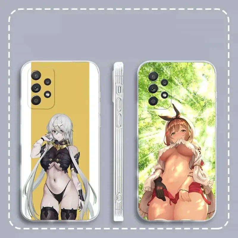 

Atelier Ryza Anime Phone Case For Samsung Galaxy S 23 22 21 20 10 9 8 7 6 Plus Ultra 5G Edge lite Transparent Soft Cover