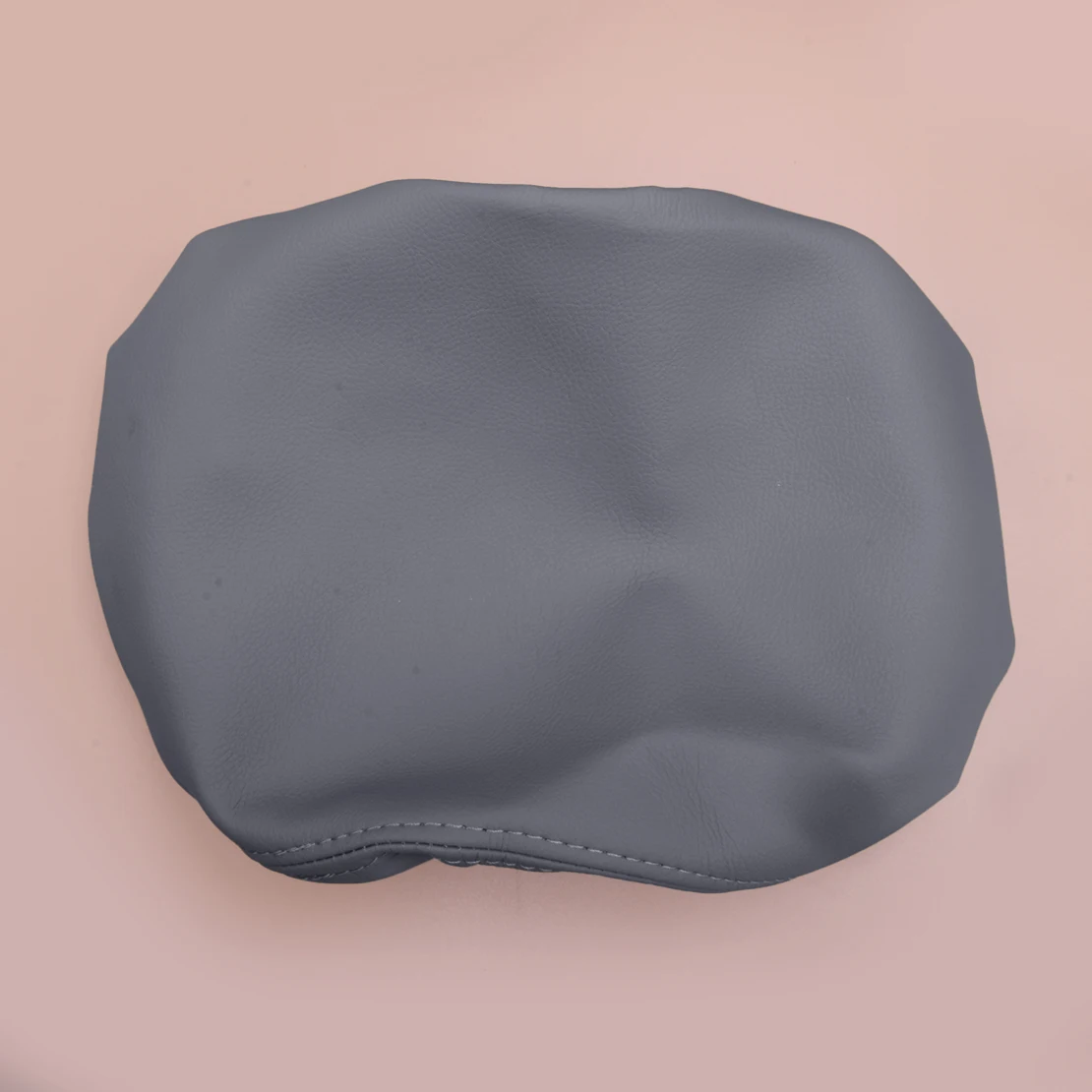 Car Center Console Armrest Lid Box Cover Protector Fit For Mazda 3 2019-2022 Gray Microfiber Leather