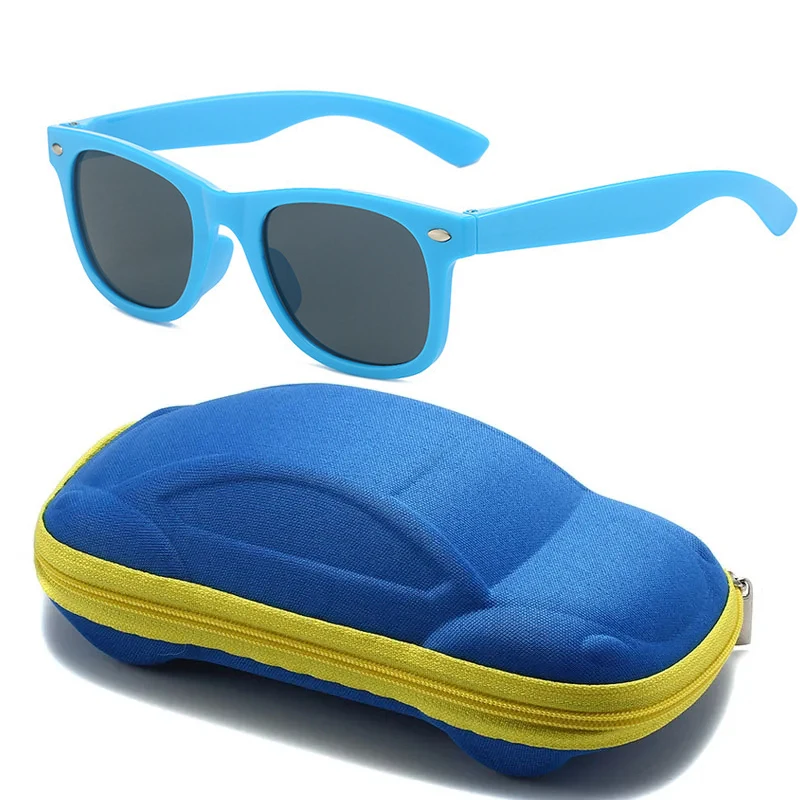 

2024 Kids Sunglasses with Glasses Box Children Fashion Outdoor Sun Glasses UV Protection Safety Eyeglasses for Baby Girls Boys