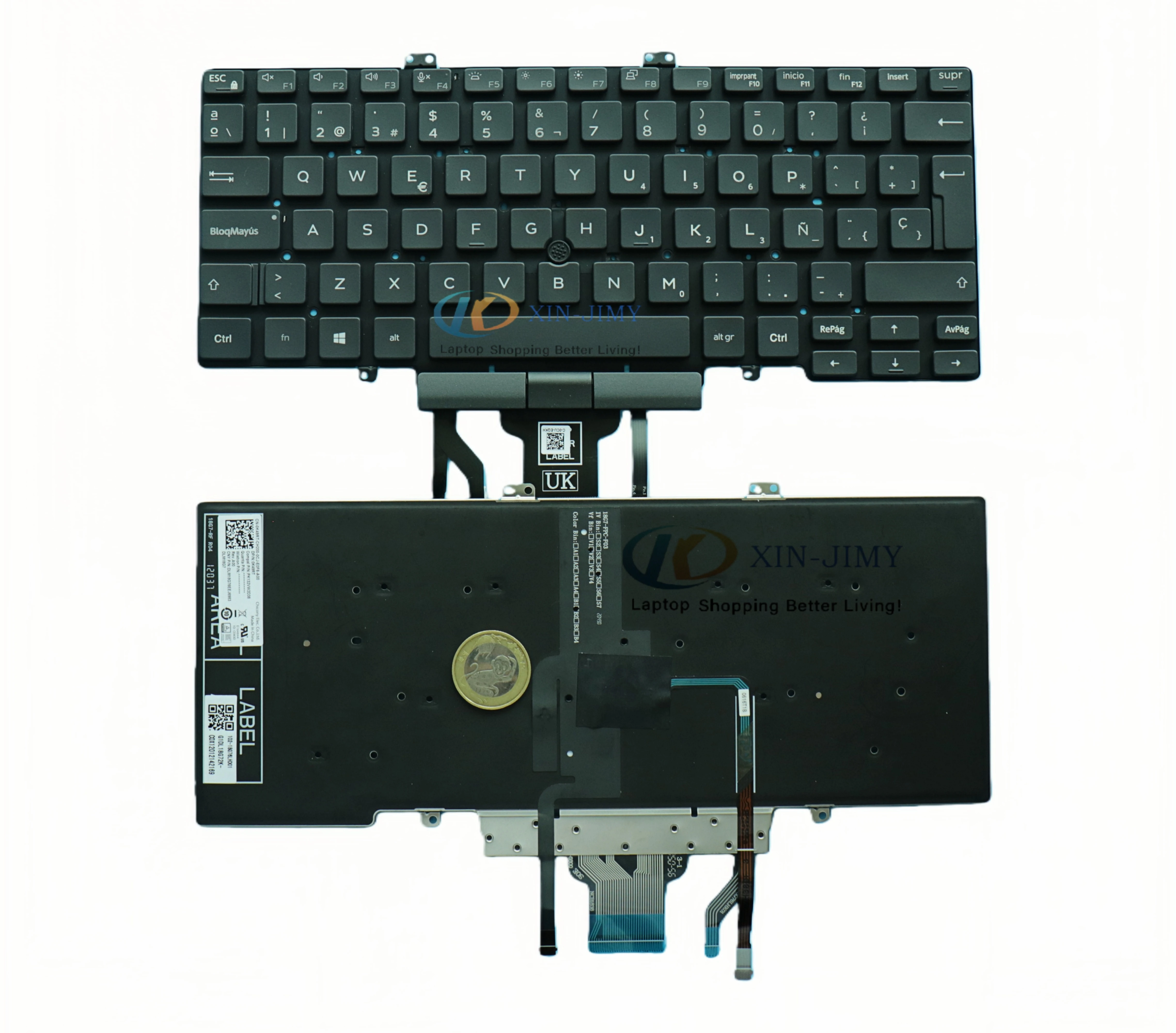 

Для DELL Latitude 5400 5401 5410 5411 7400 7410 SP КЛАВИАТУРА с подсветкой