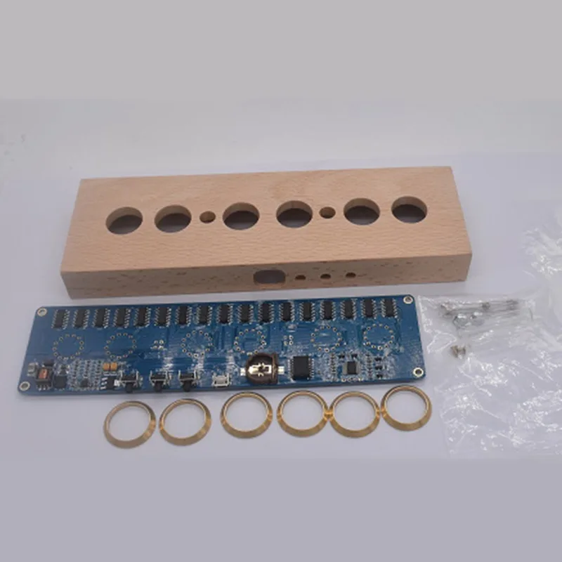 Electron Tube Table Clocks IN14 DIY Accessories Clock Creative Retro Glow Digital Table Clocks Clocks Light Decorating Art Clock