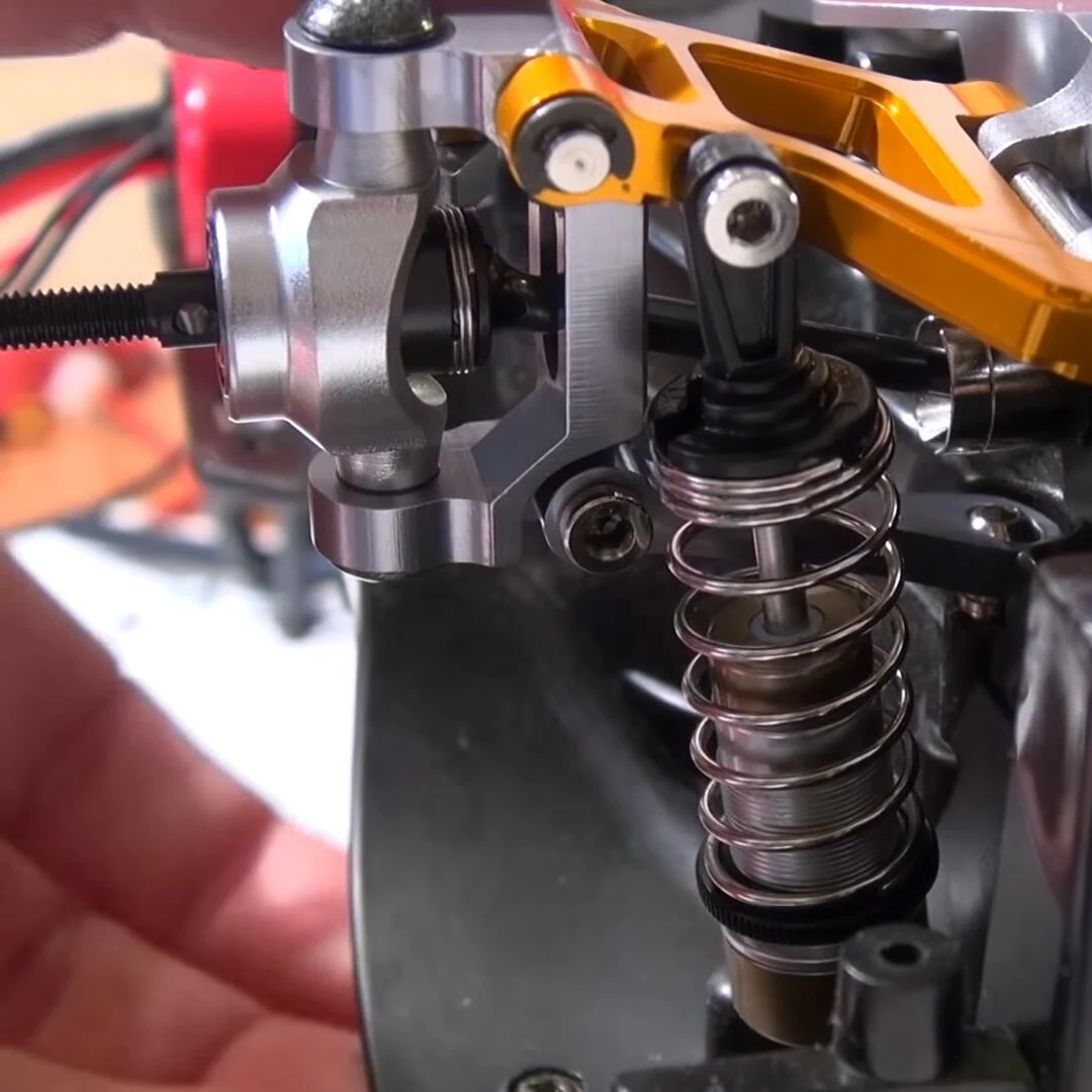 ABUM-Metal Front Steering Cup C Hub Carrier Suspension Drive Shaft For 1/10 RC Crawler Tamiya CC01 Upgrade Parts