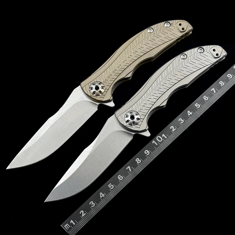 

ZT 0609 Titanium alloy bearing folding knife outdoor camping hunting pocket EDC tool ZT0609 knife