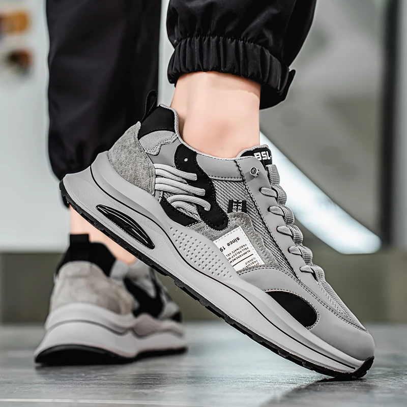 

Running Shoes Men Outdoor Antislip Casual Sport Shoes Mens Comfortable Lightweight Footwear Thick Sole Sneakers