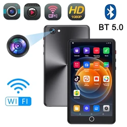 Przenośny odtwarzacz MP3 Wi-Fi z kamerą Metalowy Bluetooth 5.0 MP4 W pełni dotykowy ekran Android System Wysokiej jakości audio FM Radio 16 GB