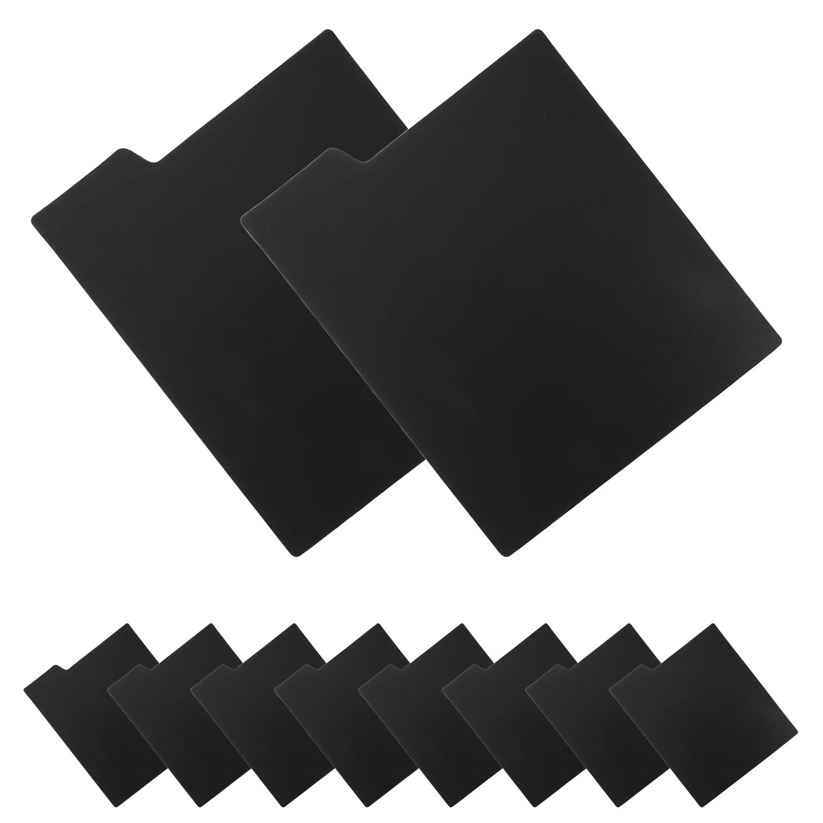 

10pcs Vinyl Record Dividers 6X5 Inch Black Plastic Album Sorting Separators For Shelf Storage Organizer Label Cards Record