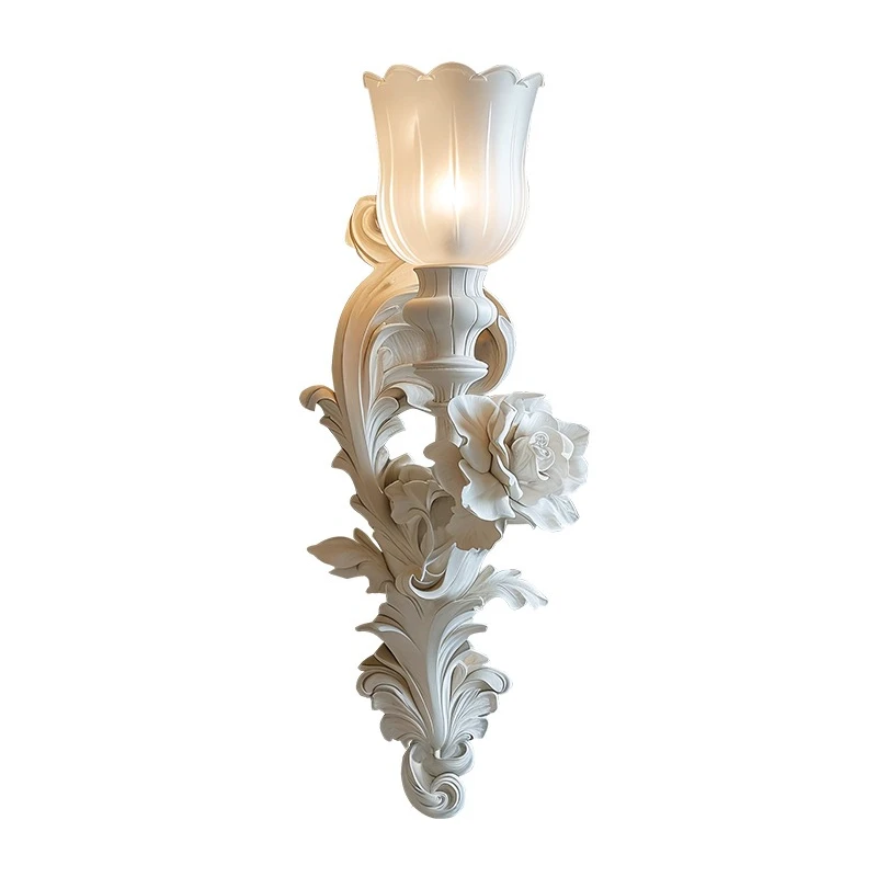 French cream wind wall lamp retro European hotel restaurant corridor aisle romantic atmosphere creative personality lamp