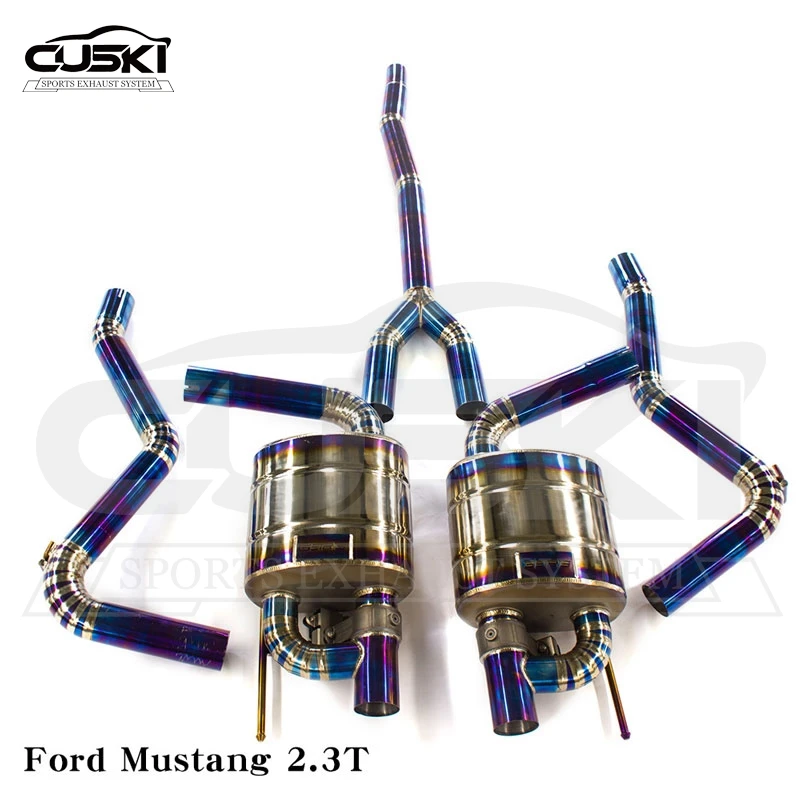 Titanium Alloy Catback Exhaust for Ford Mustang 2.3T 5.0T  Exhaust Pipe Modification Exhaust System