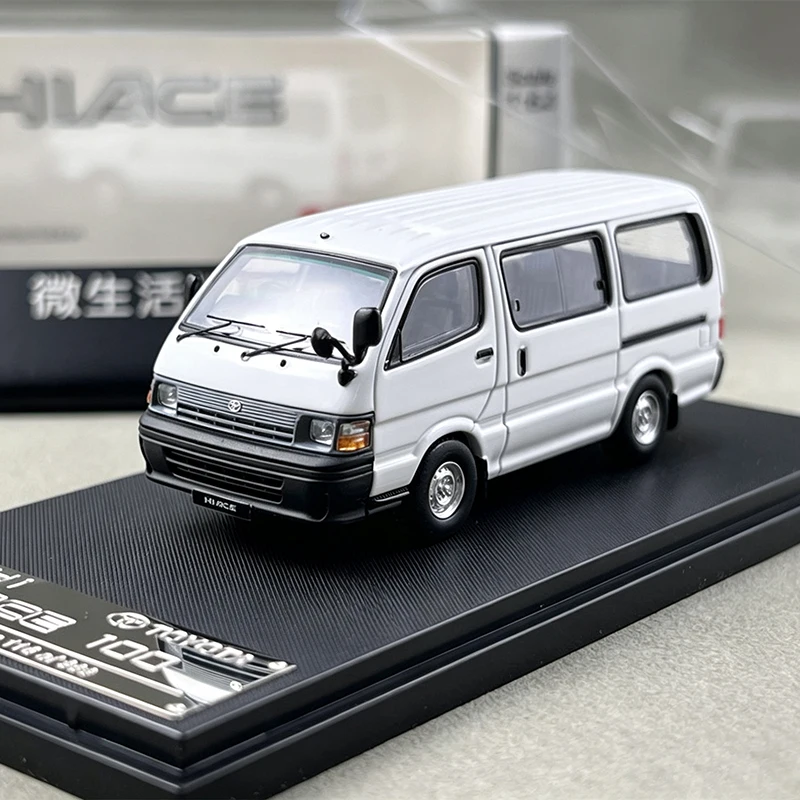 FH 1:64 Hiace MK4 H100 Alloy Car Diecasts & Toy Vehicles Car Model Miniature Scale Model Car For Children