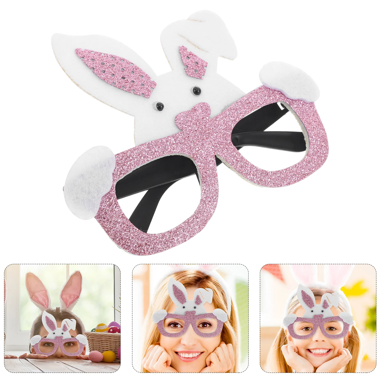 

Очки с пасхальным кроликом, очаровательные очки с кроликом, идеально подходят для всех возрастов, праздничное платье, реквизит для фотосессии, пасхальные тематические принадлежности