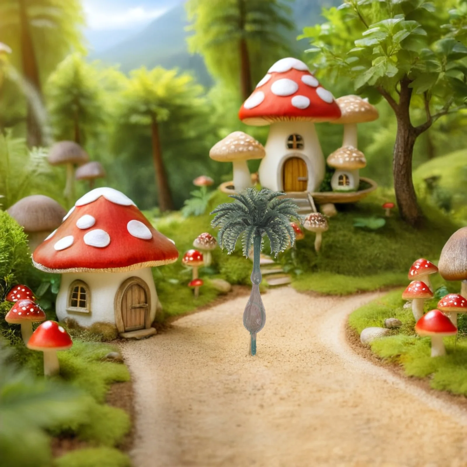 

15 шт. реалистичные искусственные кокосовые пальмы миниатюрные для сказочного сада диорама микропейзаж Diy железнодорожный поезд пейзаж украшения