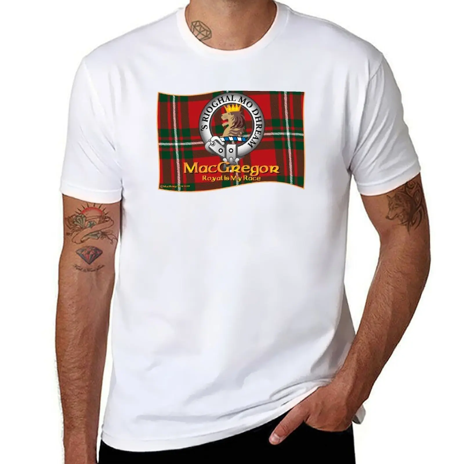 

MacGregor Clan T-Shirt Big and Tall Solid Color T-Shirt