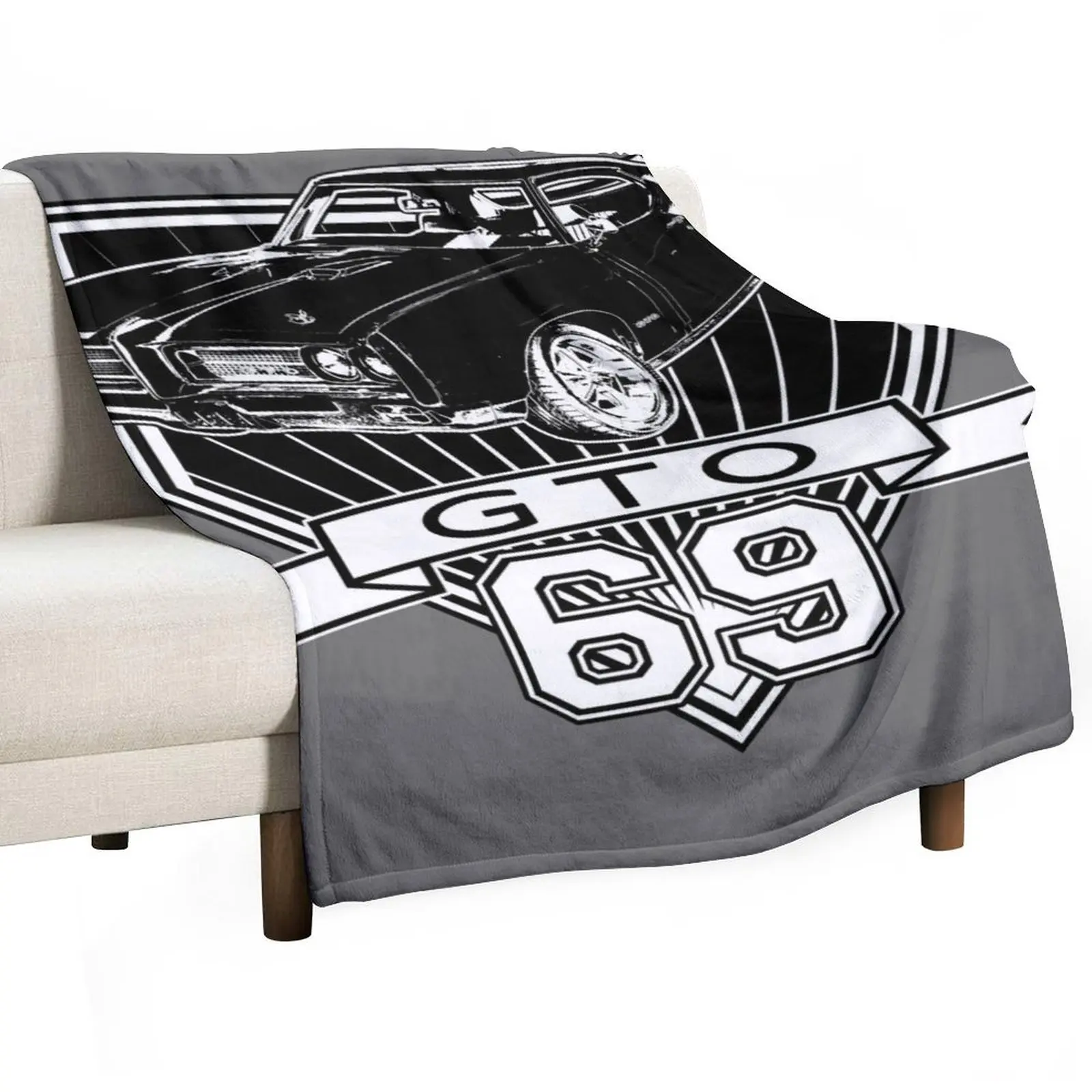 

1969 GTO Throw Blanket Soft Big Decorative Throw funny gift Multi-Purpose Blankets