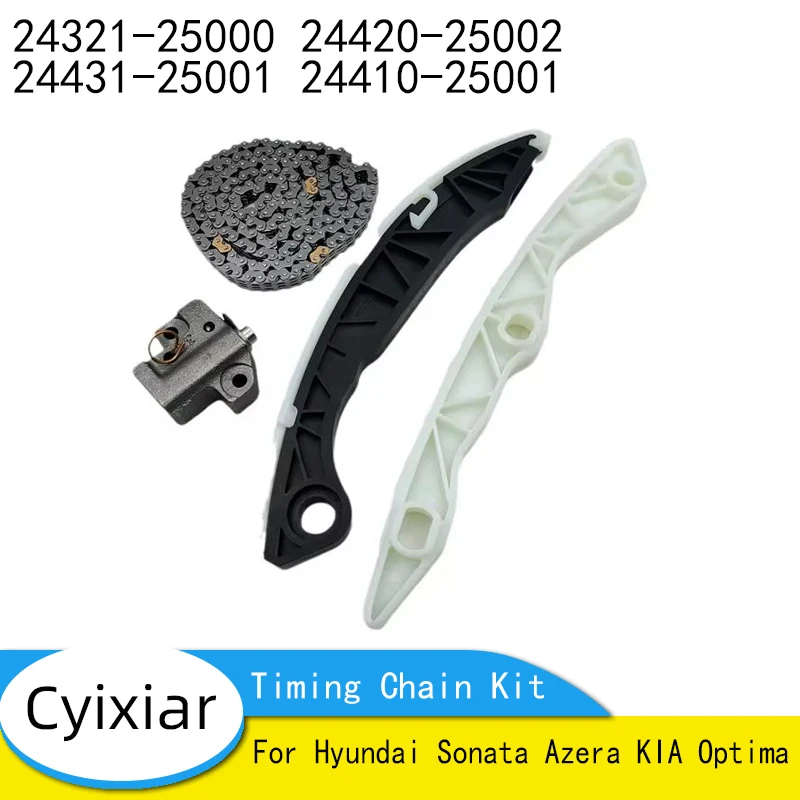 

New Timing Chain Kit For Hyundai Sonata Azera KIA Optima 24321-25000 24420-25002 24431-25001 24410-25001