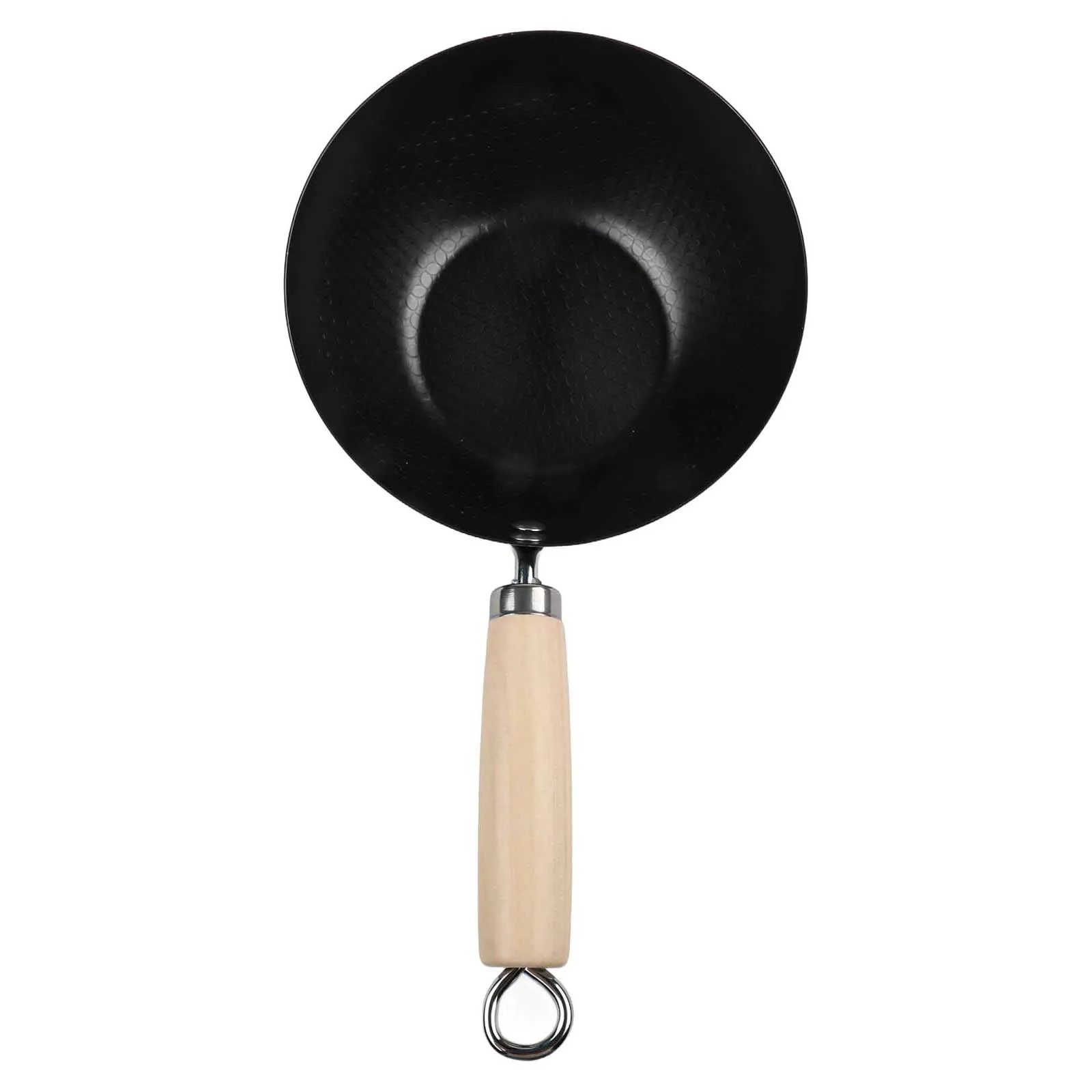 24CM for Flat Bottom Wok Easy Clean Iron Frying Pan Griddle Efficient Heat Distribution Upgraded Production Process
