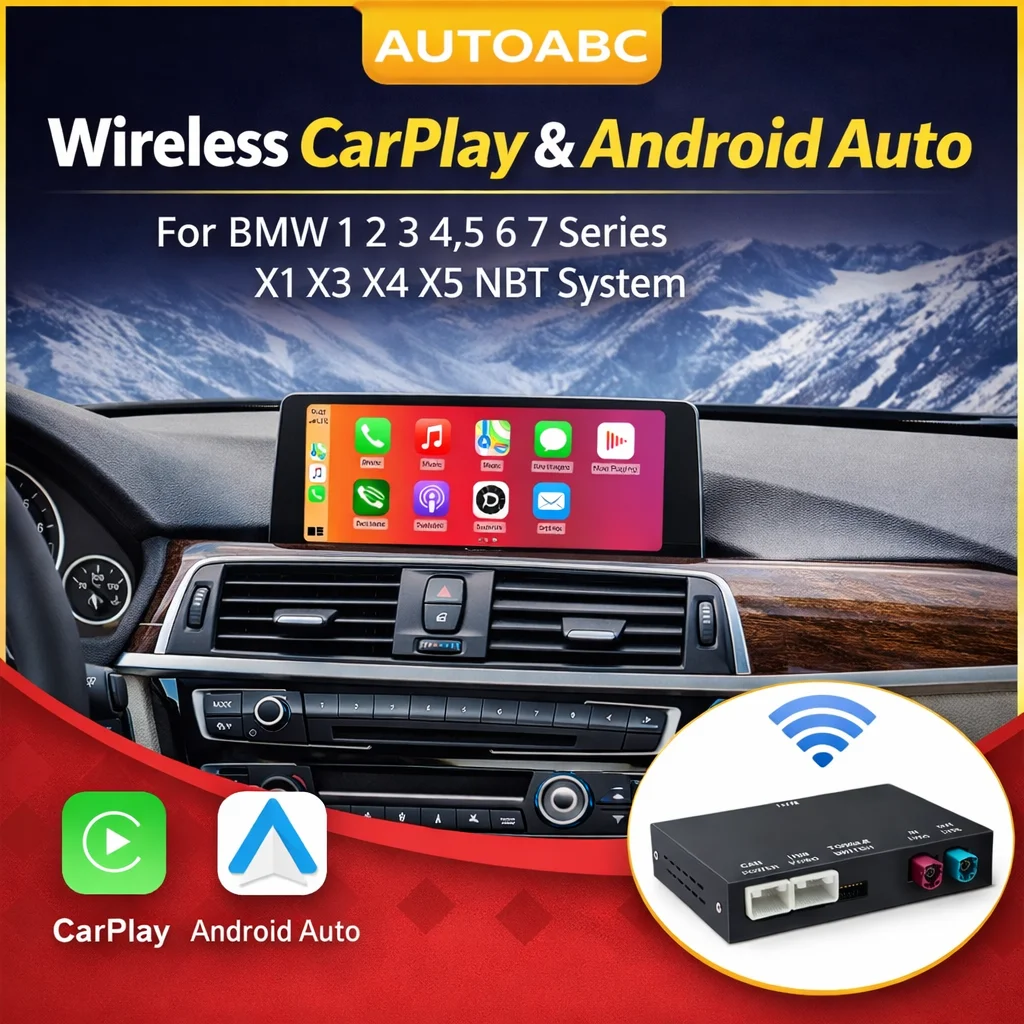 

Беспроводной декодер CarPlay и Android Auto для BMW F10 F11 F01 F56 F25 F20 F21 F22 F23 F30 F31 F32 F33 F34 F36 с системой NBT и поддержкой Bluetooth