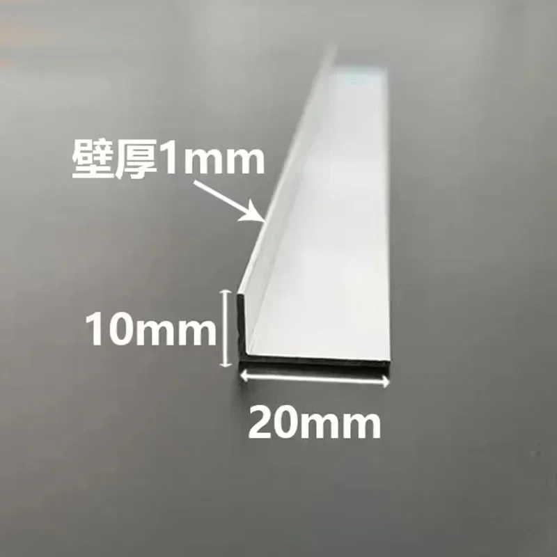10x10mm 10x20 10x30 10x40mm Right Angle aluminum L-shaped 6063 AL aluminum alloy Aluminum edging triangle profile