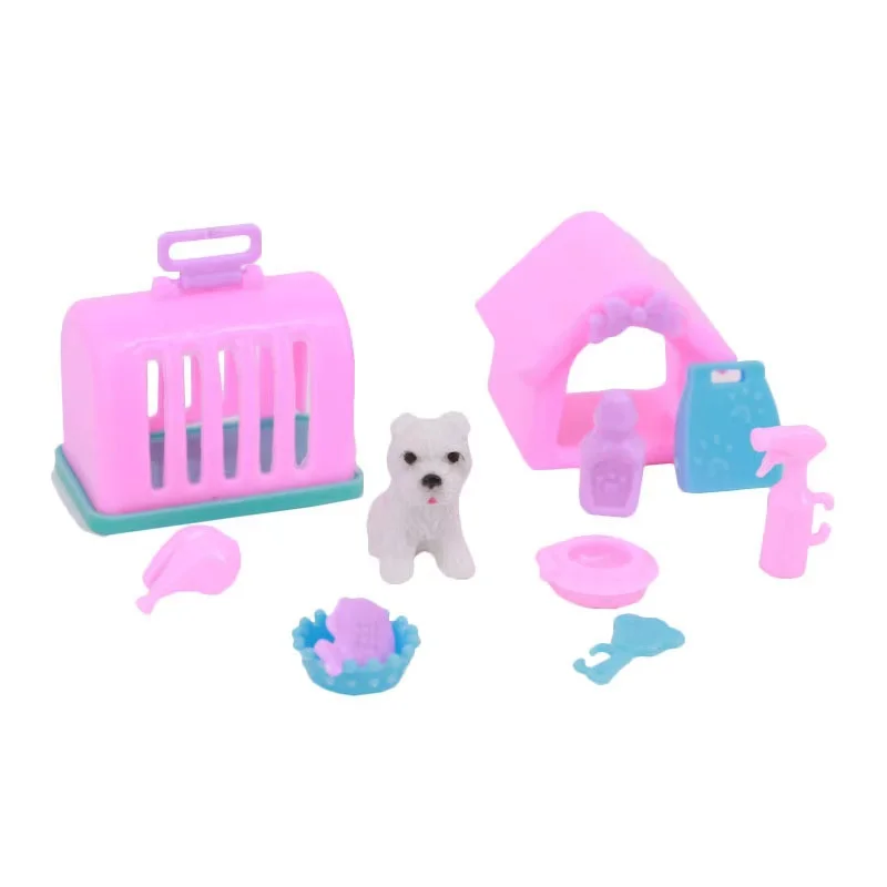 Kawaii 26 Items / Lot Dollhouse Miniature Play House Supplies Simulation Plastic Dolls Stationery Computer Mini Doll Accessories