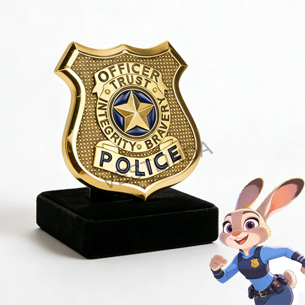 

1/10 шт. значок-брошь Disney Animal City, полицейский Джуди, сувенирная продукция, аксессуары для одежды и рюкзаков, подарки, игрушка, аниме, косплей