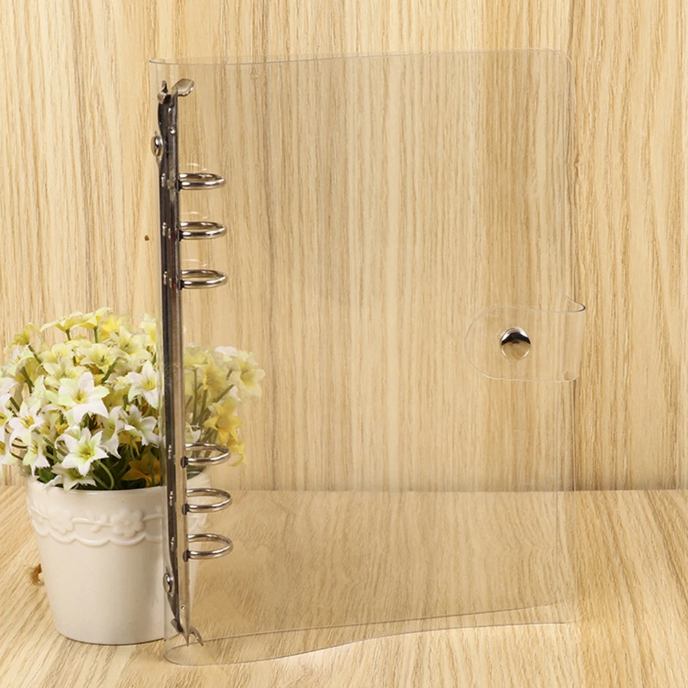 

Office Supplies A4/A5/A6/A7 Plastic Folder Transparent Loose Leaf Ring Notebook Binder Planner