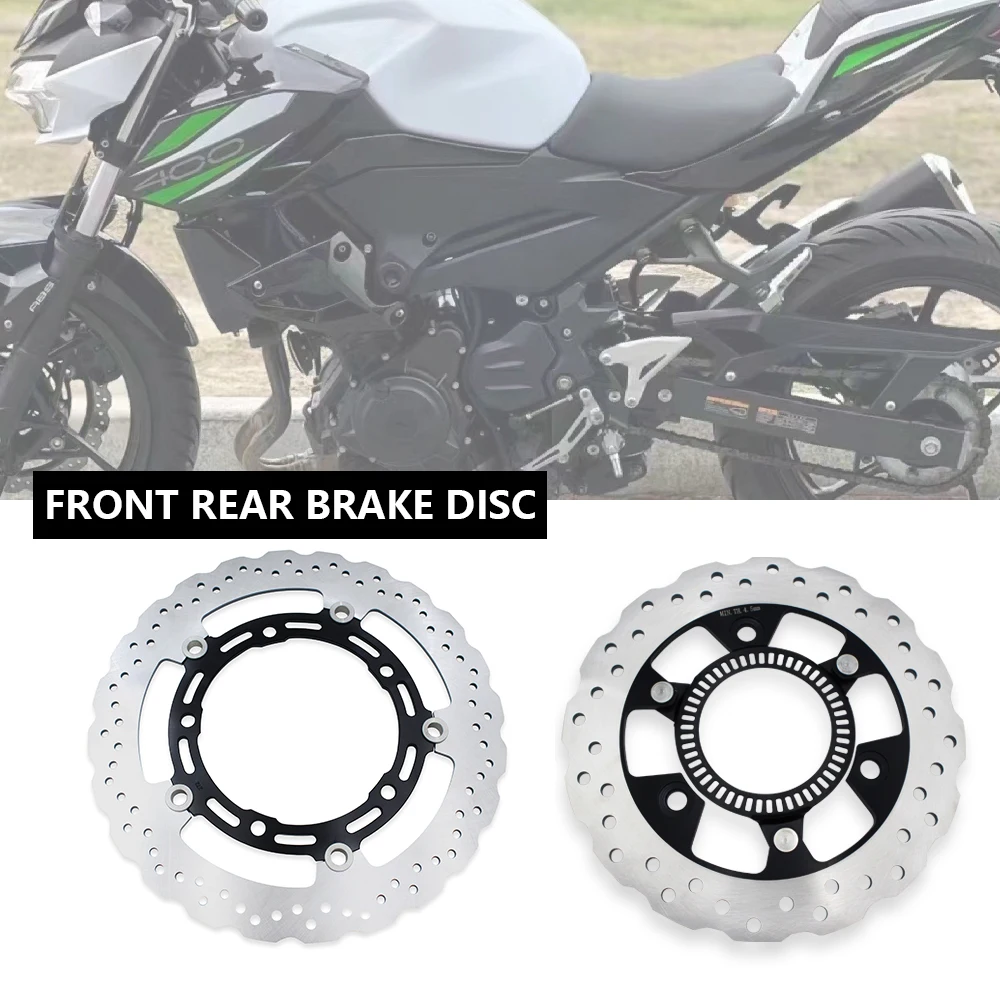 

Motorcycle Front Rear Brake Disc Rotor 220mm For Kawasaki Ninja 400 EX 400 ABS 2017 2021 Z400 EX400 ABS KRT 2018 2019 2020