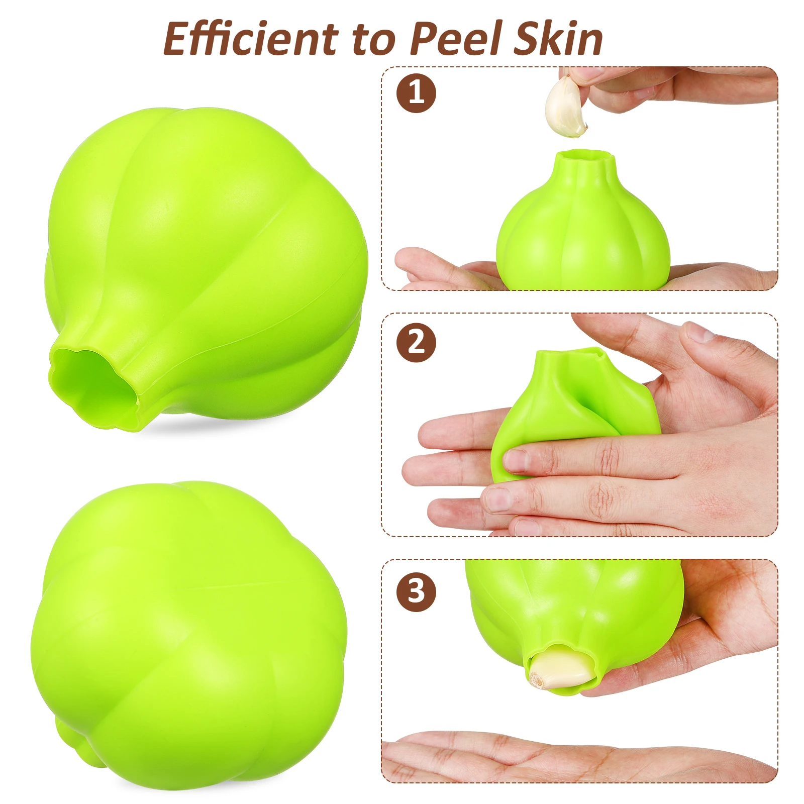 أداة تقشير السيليكون لإزالة جلد الثوم، آلة تقشير الثوم الصغيرة، مقشرة الزنجبيل، أدوات المطبخ السيليكون