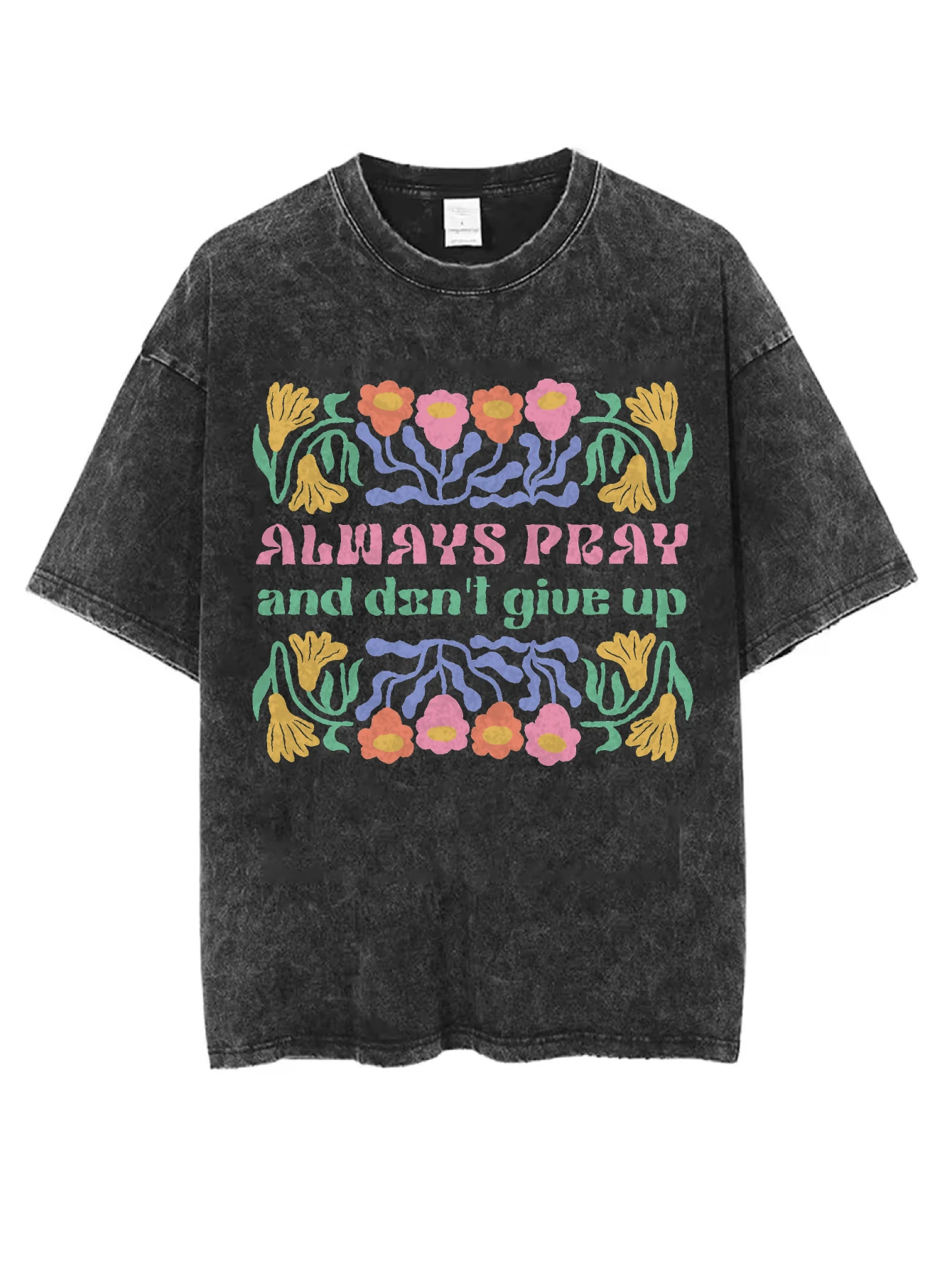 تي شيرت مريح برقبة دائرية ومغسول الأكثر مبيعًا للنساء والرجال فضفاض مناسب بطباعة الهالوين باللون الأسود طراز كاجوال للشتاء