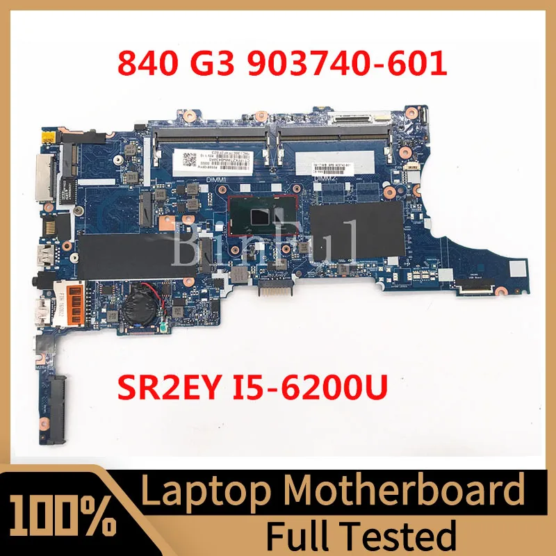 

903740-601 903740-501 903740-001 For HP EliteBook 840 G3 Laptop Motherboard 6050A2822301-MB-A01 W/SR2EY I5-6200U CPU 100% Tested