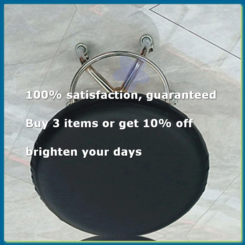 2PCS Round Bar Stool Cushion for 28-33cm Waterproof Bar Stool Covers Black