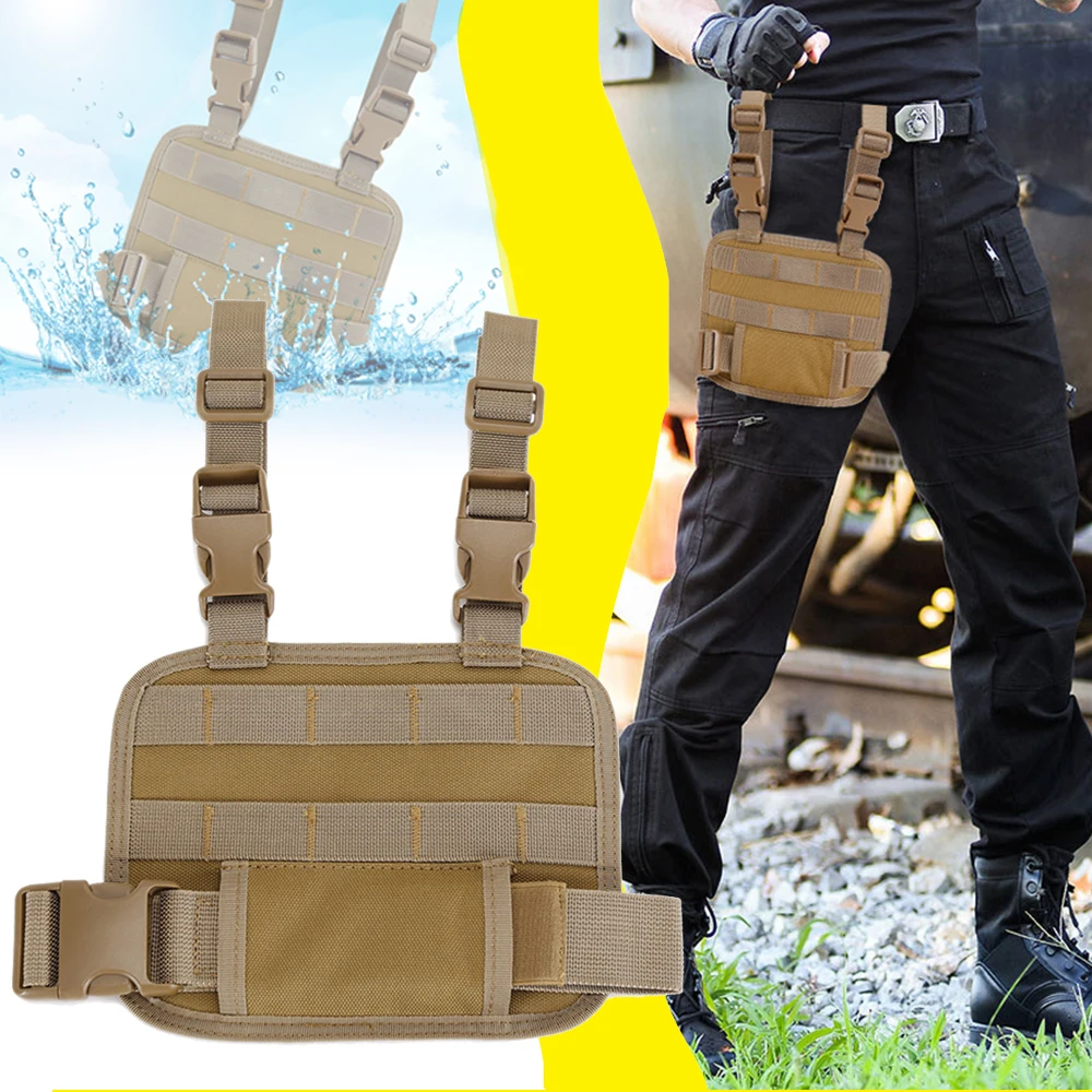 

Tactical Drop Leg Platform MOLLE Adjustable Leg plate Leg Ammo Magazine Bag Hunting Paintball Panel Universal Drop Leg Holster