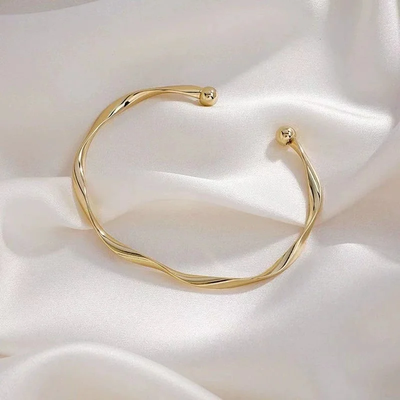 

Stainless Steel Gold Color Bamboo Joint Bangles 2025 Trend Bracelet for Women Men Romantic Party Gift Fashion Jewelry
