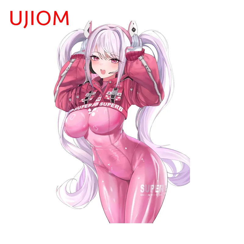 UJIOM Alice Seductive Waifu Graphics Wall Sticker Delicate Trendy Waterproof Unique PVC Decal Attractive Window Vestibulec Decor